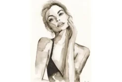 Art Print A Womans Face