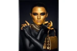 Art Print Golden Face FEM-068