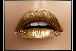 Art Print Gouden Lippen SHI730