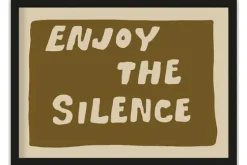 Art Print Green Enjoy the Silence