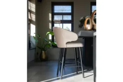 Barstoel 210464 Khaki Velvet Indigo
