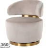 Draaifauteuil 210846 Khaki Velvet  Maxime