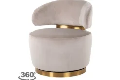Draaifauteuil 210846 Khaki Velvet  Maxime