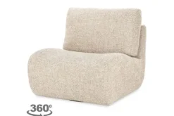 Draaifauteuil 96304 taupe Lucia