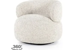 Draaifauteuil Beige 96107 Maeve