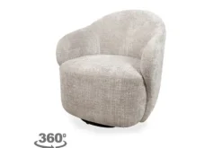 Draaifauteuil Taupe Jimi