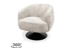Draaifauteuil Taupe Louis