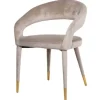 Eetkamerstoel 210753 Khaki Velvet Gia