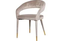 Eetkamerstoel 210753 Khaki Velvet Gia