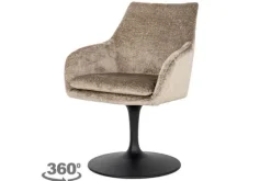 Eetkamerstoel 211952 Taupe Chenille Marlon