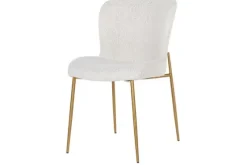 Eetkamerstoel 210623 White Bouclé Odessa