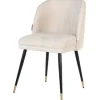 Eetkamerstoel 210855 White Chenille Alicia