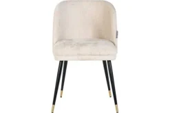 Eetkamerstoel 210855 White Chenille Alicia