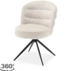 Eetkamerstoel Almond White Carro
