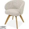 Eetkamerstoel Beige White Brescia