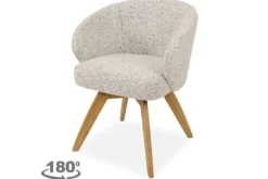 Eetkamerstoel Beige White Brescia