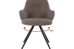 Eetkamerstoel Boucle Brown Doreen