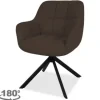 Eetkamerstoel Dark Brown Alba