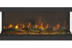 Elektrische Levico 90 3D LED haard zwart Disegno