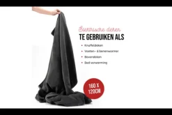 Elektrische warmtedeken Antraciet