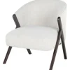 Fauteuil 211290 White Bouclé Mia