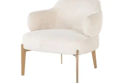Fauteuil 211058 White Chenille Venus