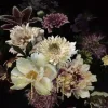 Glasschilderij Bloemen met Gouden Rand 080120-522