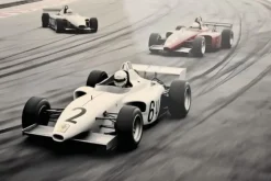 Glasschilderij Race Track