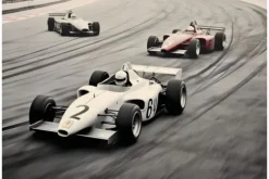 Glasschilderij Race Track
