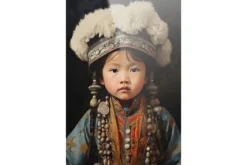 Glasschilderij Traditional Child