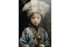 Glasschilderij Traditional Child