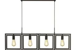 Hanglamp 23203-4BK Plaza