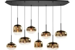 Hanglamp goudkleurig glas Bellini