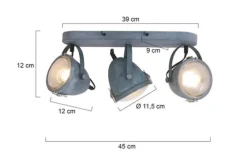 Hanglamp 1314GR Paco Mexlite