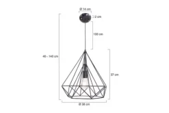 Hanglamp 7597ZW Ontario Mexlite