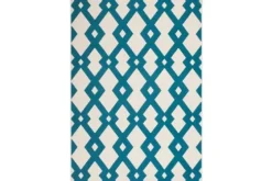 Vloerkleed 100 Ivoor Turquoise Now!