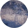 Vloerkleed Abyss Blue 8629 Mad Men Cracks | Louis de Poortere