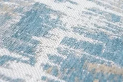 Vloerkleed Long Island Blue 8718 Atlantic Streaks | Louis de Poortere