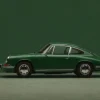 Wandkleed Green Porsche