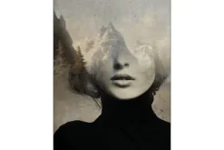 Wandkleed Head in the Sky