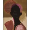 Wandkleed Silhouette Lady